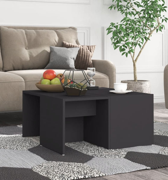 Couchtische 4 Stk. Grau 33x33x33 cm Holzwerkstoff