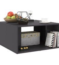 Couchtische 4 Stk. Hochglanz-Grau 33x33x33 cm Holzwerkstoff