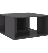 Couchtische 4 Stk. Hochglanz-Grau 33x33x33 cm Holzwerkstoff