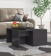 Couchtische 4 Stk. Hochglanz-Grau 33x33x33 cm Holzwerkstoff