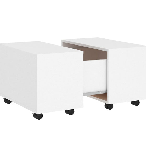 Couchtisch Weiß 60x60x38 cm Holzwerkstoff