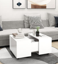 Couchtisch Weiß 60x60x38 cm Holzwerkstoff