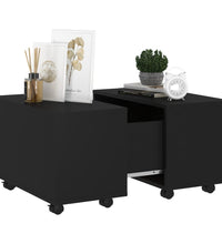 Couchtisch Schwarz 60x60x38 cm Holzwerkstoff