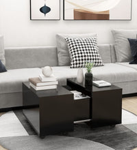 Couchtisch Schwarz 60x60x38 cm Holzwerkstoff