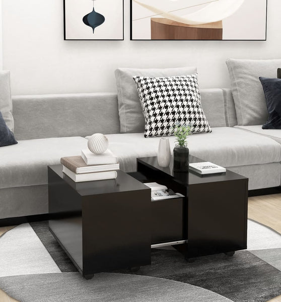 Couchtisch Schwarz 60x60x38 cm Holzwerkstoff