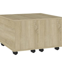 Couchtisch Sonoma-Eiche 60x60x38 cm Holzwerkstoff