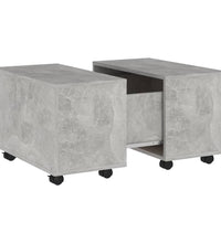 Couchtisch Betongrau 60x60x38 cm Holzwerkstoff