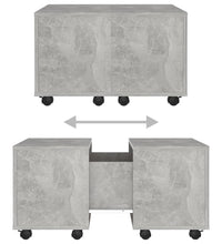 Couchtisch Betongrau 60x60x38 cm Holzwerkstoff