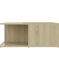 Couchtisch Weiß und Sonoma-Eiche 80x80x31 cm Holzwerkstoff