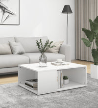 Couchtisch Weiß 90x67x33 cm Holzwerkstoff