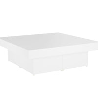 Couchtisch Weiß 90x90x28 cm Holzwerkstoff
