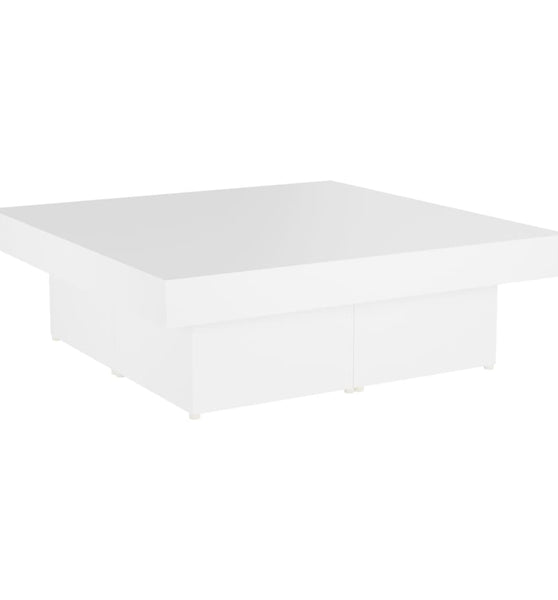 Couchtisch Weiß 90x90x28 cm Holzwerkstoff