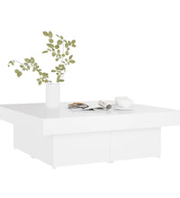 Couchtisch Weiß 90x90x28 cm Holzwerkstoff