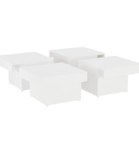 Couchtisch Weiß 90x90x28 cm Holzwerkstoff