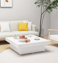Couchtisch Weiß 90x90x28 cm Holzwerkstoff