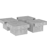 Couchtisch Betongrau 90x90x28 cm Holzwerkstoff