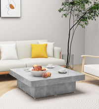 Couchtisch Betongrau 90x90x28 cm Holzwerkstoff