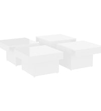 Couchtisch Hochglanz-Weiß 90x90x28 cm Holzwerkstoff