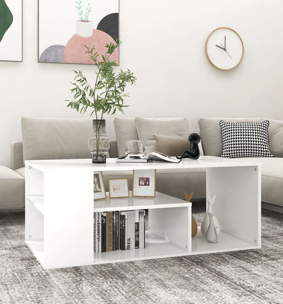Couchtisch Weiß 100x50x40 cm Holzwerkstoff