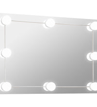 Wandspiegel mit LED-Beleuchtung Rechteckig Glas