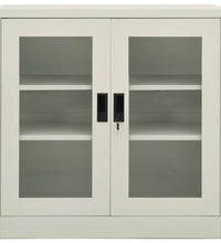 Büroschrank Hellgrau 90x40x90 cm Stahl