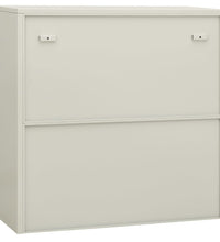 Büroschrank Hellgrau 90x40x90 cm Stahl