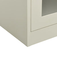 Büroschrank Hellgrau 90x40x90 cm Stahl