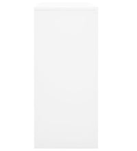 Büroschrank mit Schiebetür Weiß 90x40x90 cm Stahl