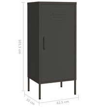 Lagerschrank Anthrazit 42,5x35x101,5 cm Stahl