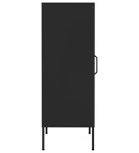Lagerschrank Schwarz 42,5x35x101,5 cm Stahl