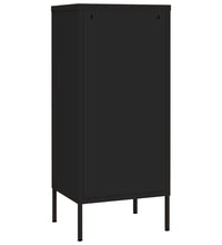 Lagerschrank Schwarz 42,5x35x101,5 cm Stahl