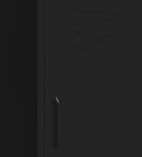 Lagerschrank Schwarz 42,5x35x101,5 cm Stahl