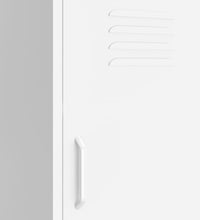 Lagerschrank Weiß 42,5x35x101,5 cm Stahl