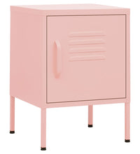 Nachttisch Rosa 35x35x51 cm Stahl