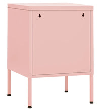 Nachttisch Rosa 35x35x51 cm Stahl