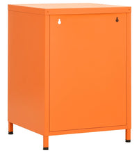 Nachttisch Orange 35x35x51 cm Stahl