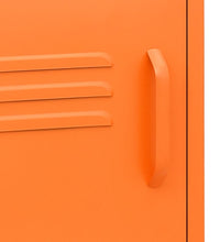 Nachttisch Orange 35x35x51 cm Stahl