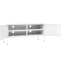 TV-Schrank Weiß 105x35x50 cm Stahl