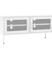 TV-Schrank Weiß 105x35x50 cm Stahl