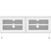 TV-Schrank Weiß 105x35x50 cm Stahl