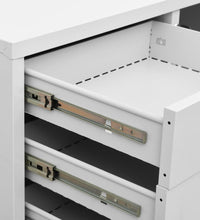 Büroschrank Hellgrau 90x40x102 cm Stahl