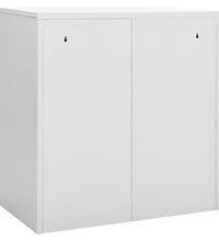 Schließfachschrank Hellgrau und Rot 90x45x92,5 cm Stahl