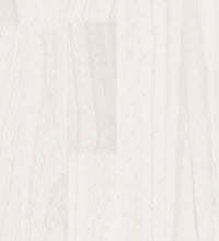 Bücherregal 4 Böden Weiß 80x30x140 cm Massivholz Kiefer