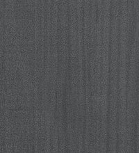 Bücherregal 4 Böden Grau 80x30x140 cm Massivholz Kiefer