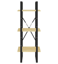 Bücherregal 3 Böden 40x30x105 cm Massivholz Kiefer