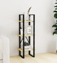 Bücherregal 3 Böden 40x30x105 cm Massivholz Kiefer