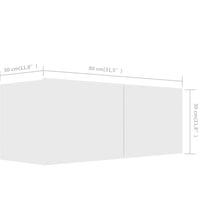 6-tlg. TV-Schrank-Set Weiß Holzwerkstoff