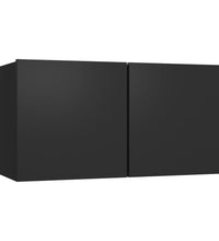 TV-Schränke 4 Stk. Schwarz 60x30x30 cm Holzwerkstoff
