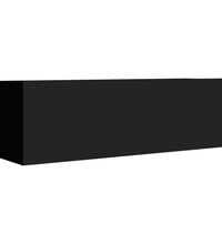 TV-Schränke 4 Stk. Schwarz 100x30x30 cm Holzwerkstoff