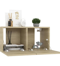 6-tlg. TV-Schrank-Set Sonoma-Eiche Holzwerkstoff